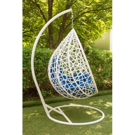 Подвесное кресло кокон Артвуд белое4