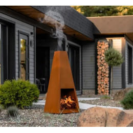 Костровая чаша - очаг OXA Taper из CorTen