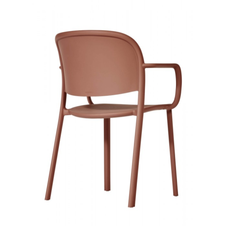 Стул EZPELETA Trena Armhair Terracota Красный1