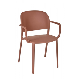 Стул EZPELETA Trena Armhair Terracota Красный
