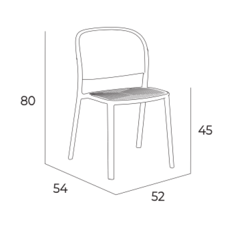 Стул EZPELETA  Trena Chair Anthracite Антрацит9