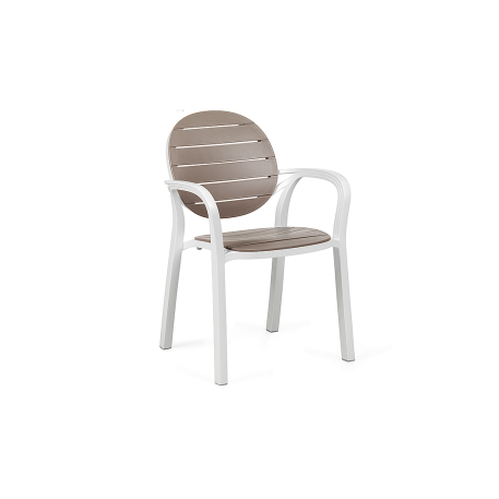Комплект мебели для террасы Nardi SET TAVOLO ALLORO 140-210 with PALMA  Bianco Tortora на 6 мест6