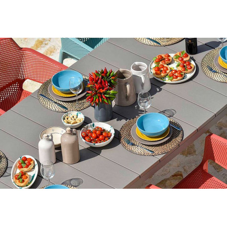 Комплект мебели для террасы NARDI SET TAVOLO RIO 140-210 WITH NET на 8 мест2