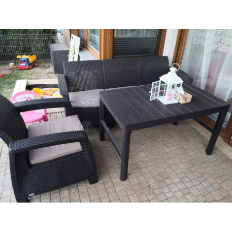 Комплект садовой мебели Keter Corfu Set Lyon Max Графит2