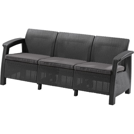 Диван садовый Keter Corfu love seat max Графит2