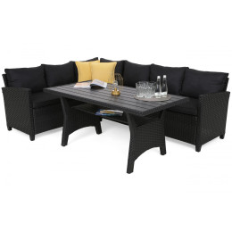 Комплект садовой мебели угловой Home Garden LAGOS MUDDY Графит