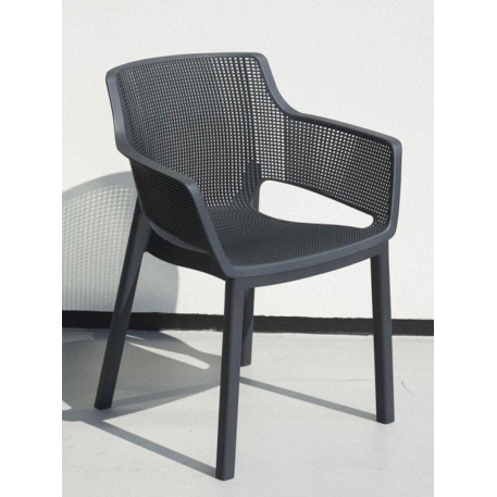 Стул пластиковый Keter Eva Chair Графит1