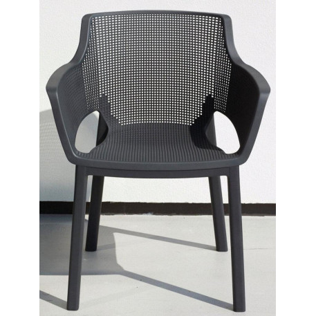 Стул пластиковый Keter Eva Chair Графит2