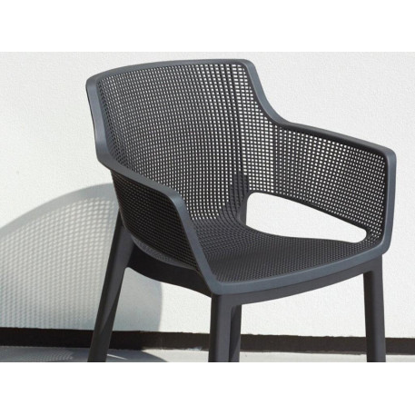 Стул пластиковый Keter Eva Chair Графит3