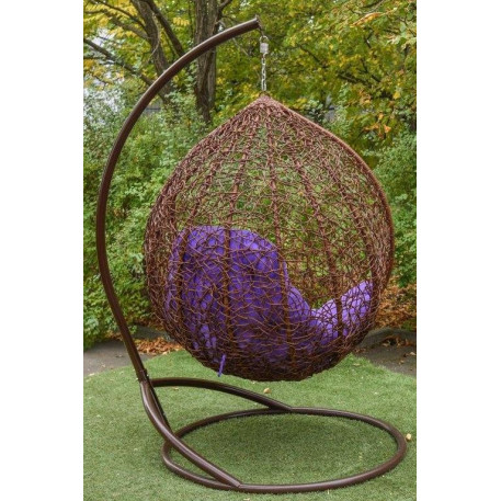 Подвесное кресло кокон Гарди Биг Каштан3