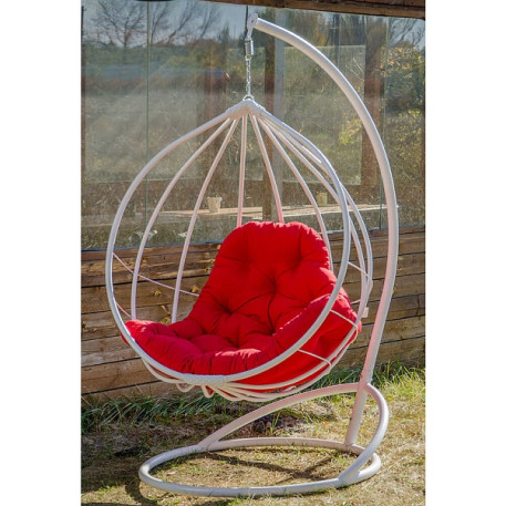 Подвесное кресло кокон Адель Белое2