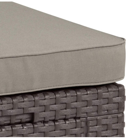 Пластиковый пуф CURVER CUBE WITH CUSHION Коричневый1