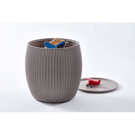 Стол-сундук Keter KNIT COZIES TABLE Бежевый1
