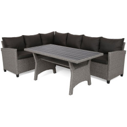 Комплект садовой мебели угловой Home Garden LAGOS MUDDY Серый
