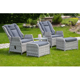 Комплект мебели из ротанга Home Garden BRISTOL RELAX Сильвер