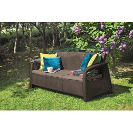 Софа Keter Bahamas love seat max Коричневая