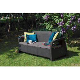 Софа Keter Bahamas love seat max Графит