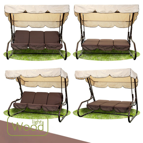Садовые качели Бренда 009 Коричневые6