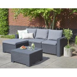 Комплект пластиковых садовой мебели Keter California chaise longue , графит