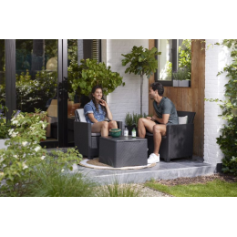 Комплект мебели для балкона Claire balcony set with Storage Графит