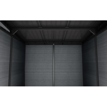 Домик садовый пластиковый Keter Cortina 9×7 темно-серый3