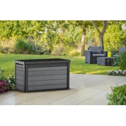 Садовий ящик Keter Cortina 380L Deck Box, сірий