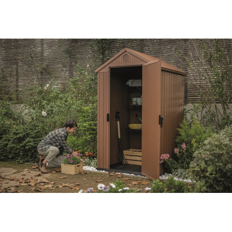 Пластиковый сарай KETER DARWIN 4×4 Коричневый6