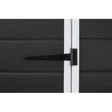 Садовый пластиковый домик Keter Essential 6x4,графит/белый3