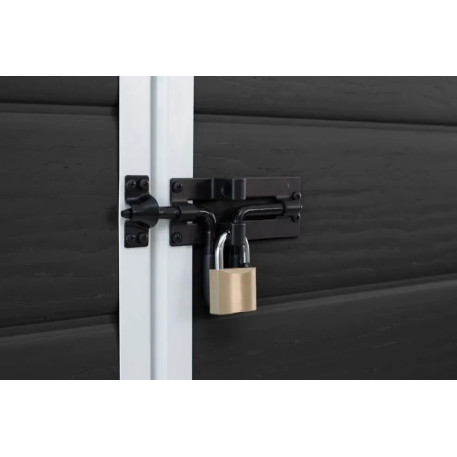 Садовый пластиковый домик Keter Essential 6x4,графит/белый7