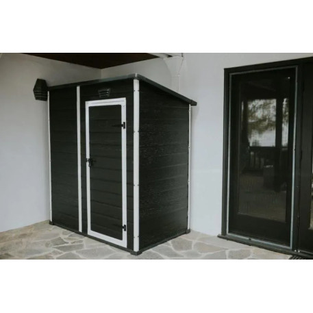 Садовый пластиковый домик Keter Essential 6x4,графит/белый1