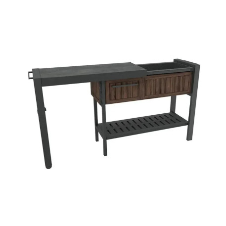 Садовый раздвижной барный стол Keter Extendable Party Station - орех3