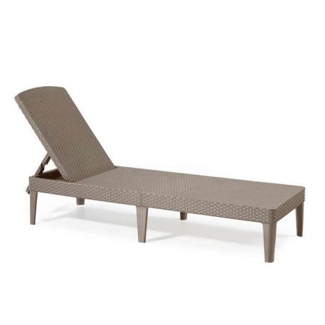 Шезлонг пластиковый Jaipur Sun lounger Капучино1