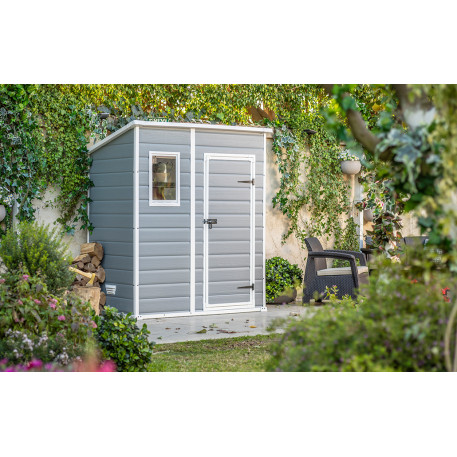 Садовый домик KETER MANOR PENT 6×4 серый1