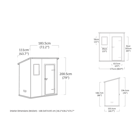 Садовый домик KETER MANOR PENT 6×4 Бежевый4