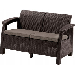 Софа Keter Corfu love seat Коричневая