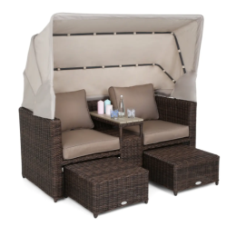 Садовый диван Home Garden Michigan Brown Mat - Brown Melange