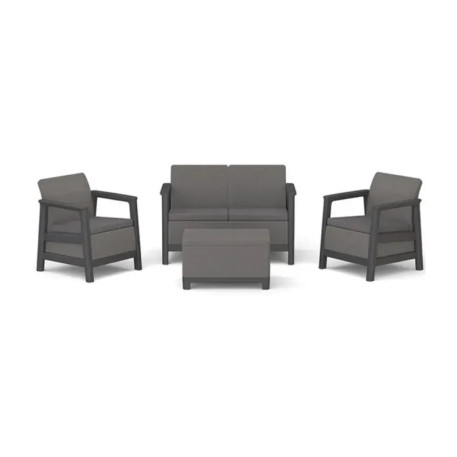 Диван для сада и террасы Keter Scandi Linea 2 Seater Sofa,графит/серый1