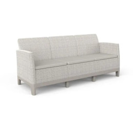 Диван для сада и террасы Keter Scandi Linea 3 Seater Sofa,бежевый/светло-бежевый