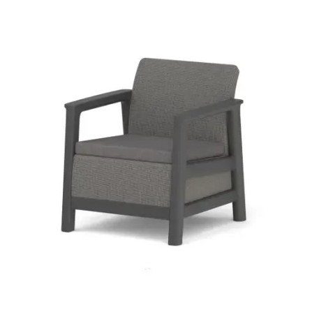 Набор пластиковой мебели для сада Keter Scandi Linea ІІІ Seater Set,графит/серый4