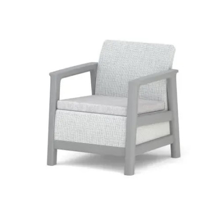 Набор пластиковой мебели для сада и балкона Keter Scandi Linea Balcony Set,серый/светло-серый1