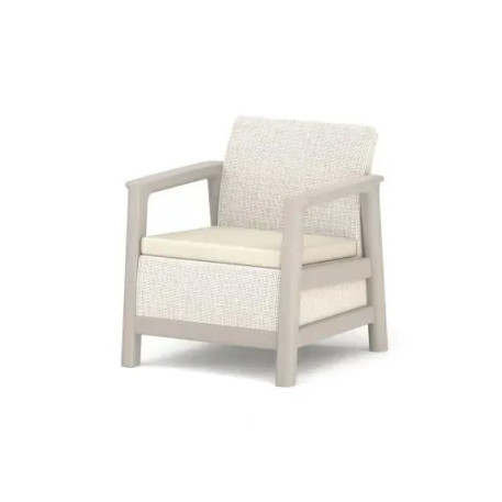 Набор пластиковой мебели для сада и балкона Keter Scandi Linea Balcony Set,бежевый/светло-бежевый2