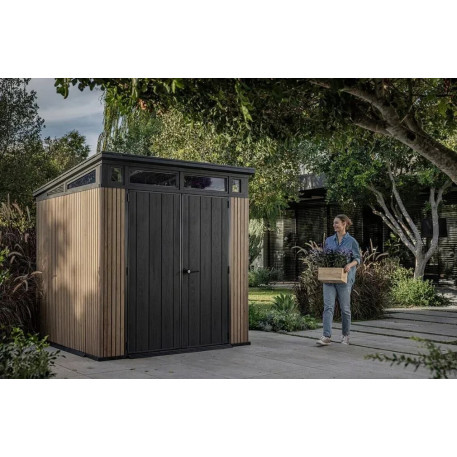 Садовый домик KETER Signature Pent 7x7 Коричневый3