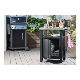 Садовый стол для барбекю KETER UNITY CLASSIC BBQ 107л Графит