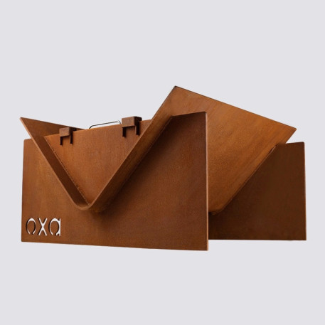 Гриль - кастрище - очаг OXA Corner из CorTen4