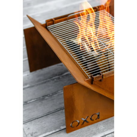 Гриль - кастрище - очаг OXA Corner из CorTen2