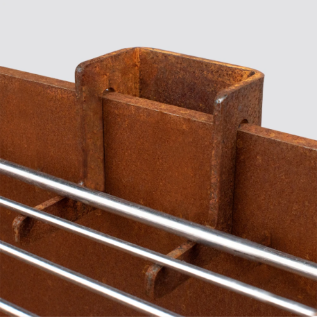 Гриль - кастрище - очаг OXA Corner из CorTen5