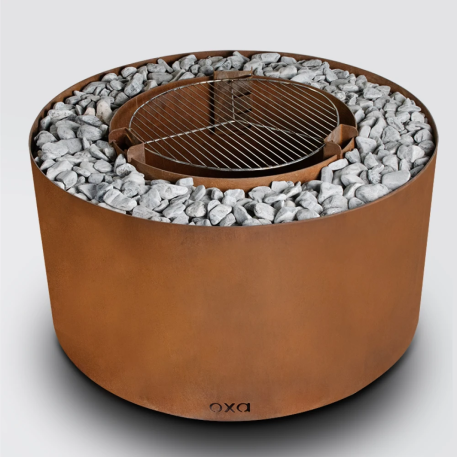 Гриль - кастрище - очаг OXA Round из CorTen3