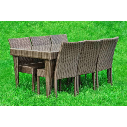 Комплект мебели Мокко 160 из ротанга Коричневый