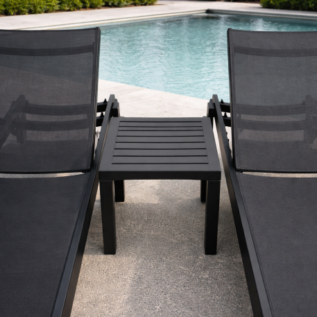 Комплект 2 шезлонга Siesta Casablanca + Стол Siesta Ocean Side Table - Black2