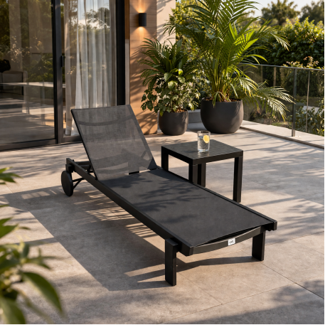 Комплект 2 шезлонга Siesta Casablanca + Стол Siesta Ocean Side Table - Black4